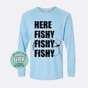 Fishy Sunshirt: UPF 50+ Moisture Wicking Long Sleeve Tee