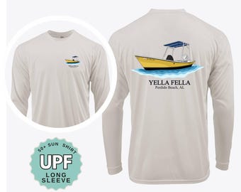 Custom Boat UPF 50 Sun Shirt Long Sleeve Boating Shirt