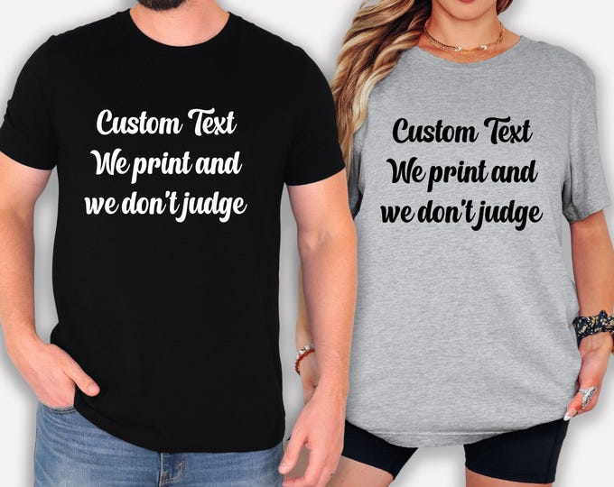 Bella Canvas Custom Shirt, Upload Your Logo T Shirt, Personalized Company Shirt, Business Team Logo Tee