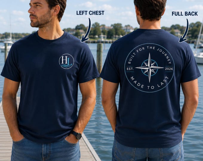 Custom Logo T Shirt, Gildan 5000 Personalized Shirt, Upload Your Logo, Business Work Shirt, Company Team Event Tee