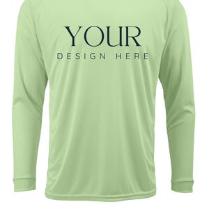 Custom UPF 50+ Moisture Wicking Long Sleeve Sun Shirt Fishing Shirt Boat Crew Shirt Matching Boating Shirt Coastal Trip Group Shirt LIMEADE