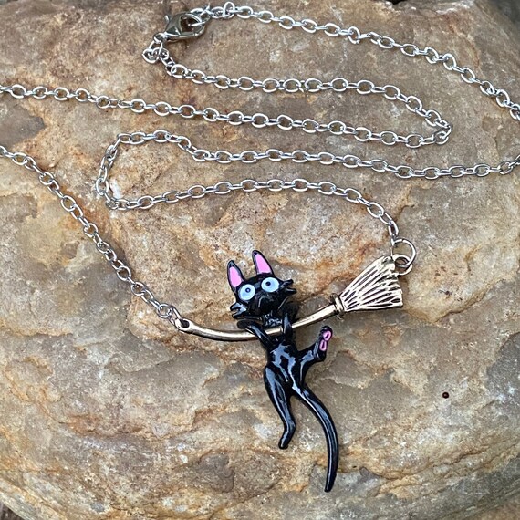 Porcelain Black Cat Necklace Cute Cat Charm Black Cat | Etsy | Black cat  jewelry, Cat necklace, Cat jewelry