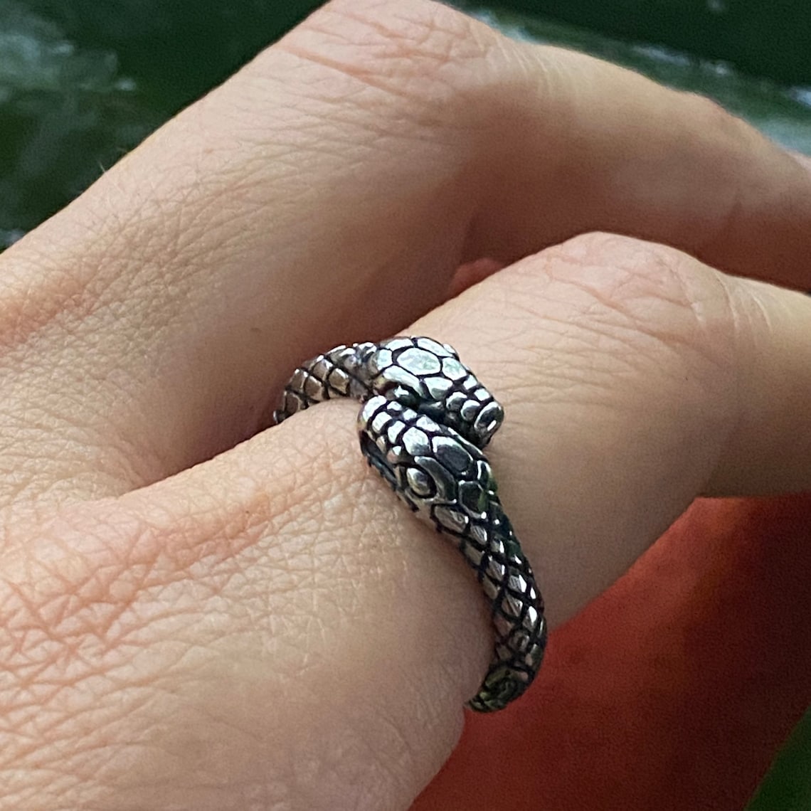 SR02. Double Headed Snake Ring Unique High Quality 316L Etsy