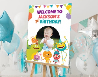 Super Simple Songs 1st birthday poster |  1st birthday welcome Sign | Simple Songs Decor Welcome Birthday Sign DIGITAL DOWNLOAD