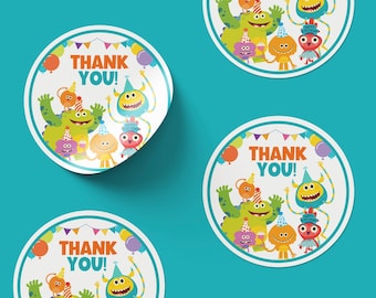 Super Simple Songs Birthday Thank You Sticker sheet 6 stickers per sheet  2.5 inches