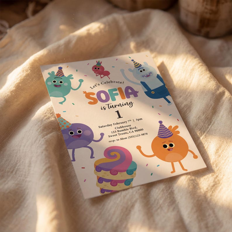 Bumble Nums Birthday Party Bundle, Toddler Activity Pack Printable ...