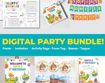 Super Simple Songs Birthday Party Printables: Personalized Decor (Digital Download)