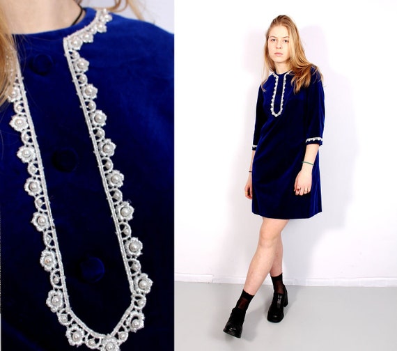 Vintage Blue Dress Cute
