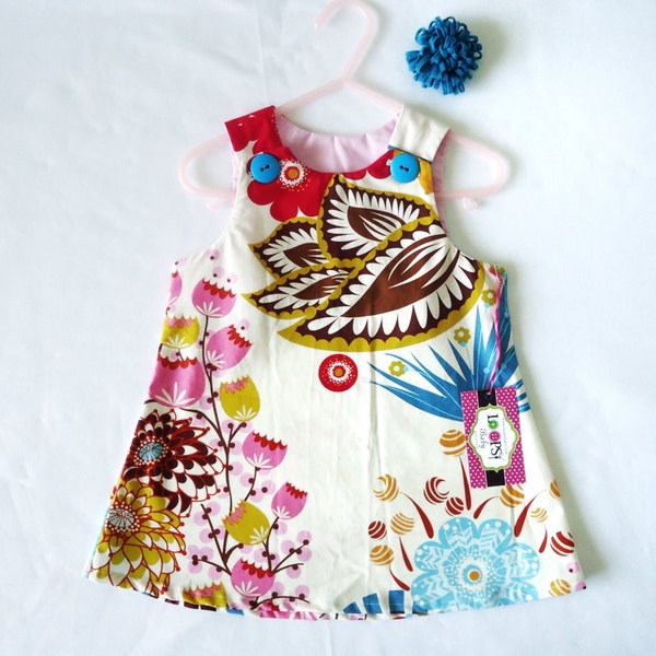 Garden Baby Girl Dress - Toddler Dress - Baby Dress- Girl Outfit- Baby Outfit 6M - 3T