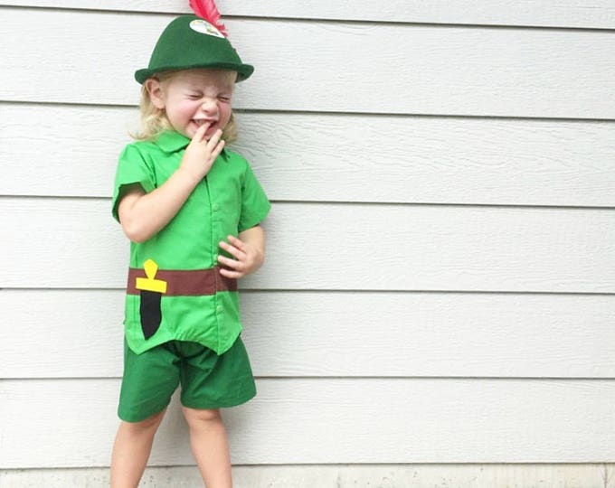 Peter Pan Costume Boy Peter Pan Costume Toddler Peter Pan Etsy