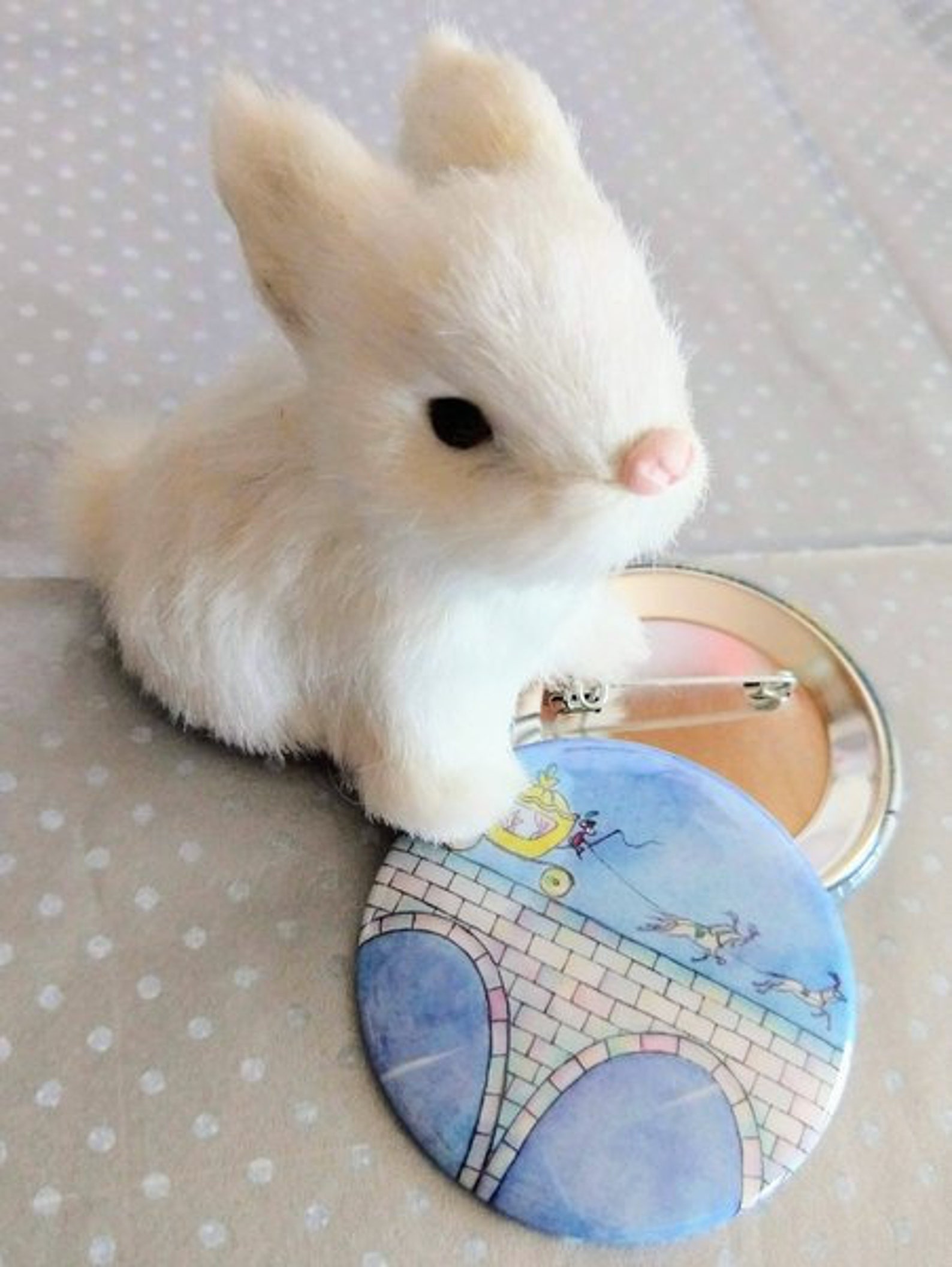 cinderella ballet bunnies buttons (set of 2 - 2.25 cinderella ballet bunnies buttons (set of 2 - 2.25