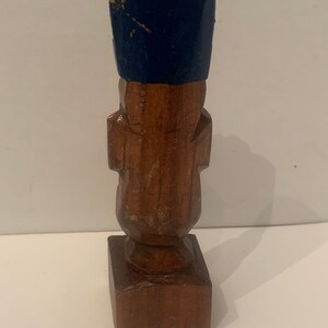 Vintage dime store hand carved Mini totem/tiki statue . image 3