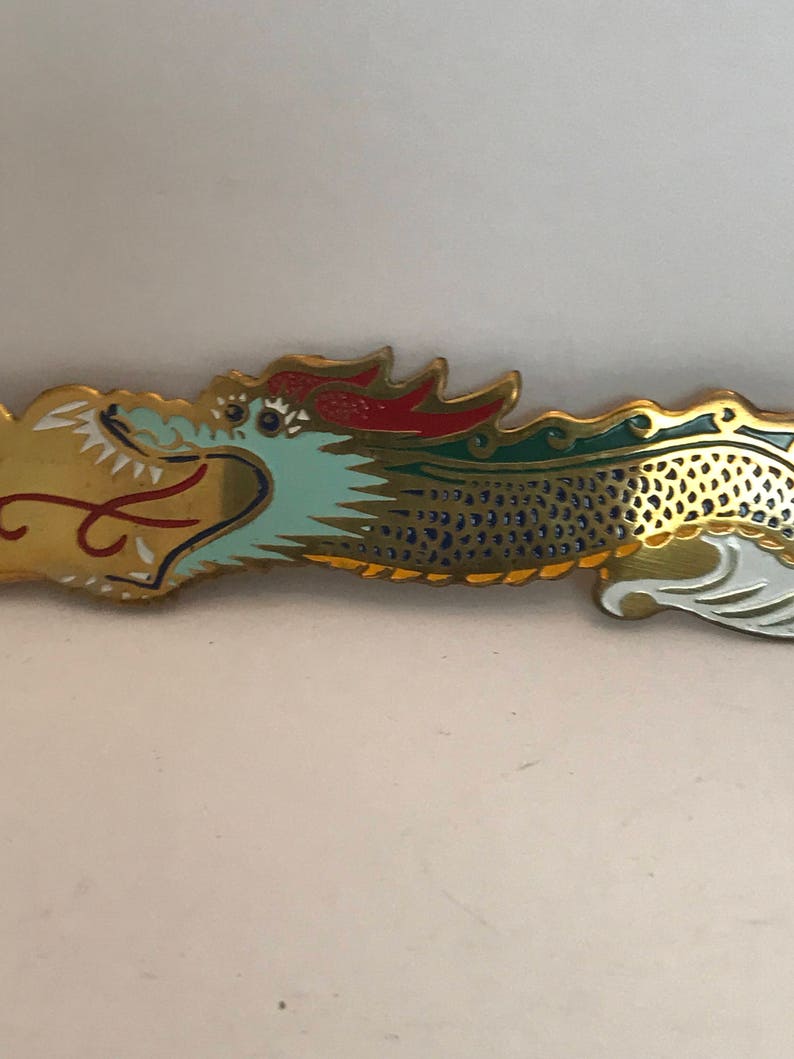 Vintage Brass Dragon Handle Letter Opener/ Book Mark Etsy