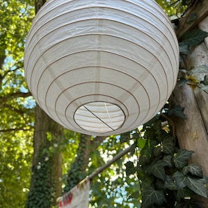 RESERVED FOR GULSIMA Vintage dime store bamboo and rice paper lantern 2 sizes available.