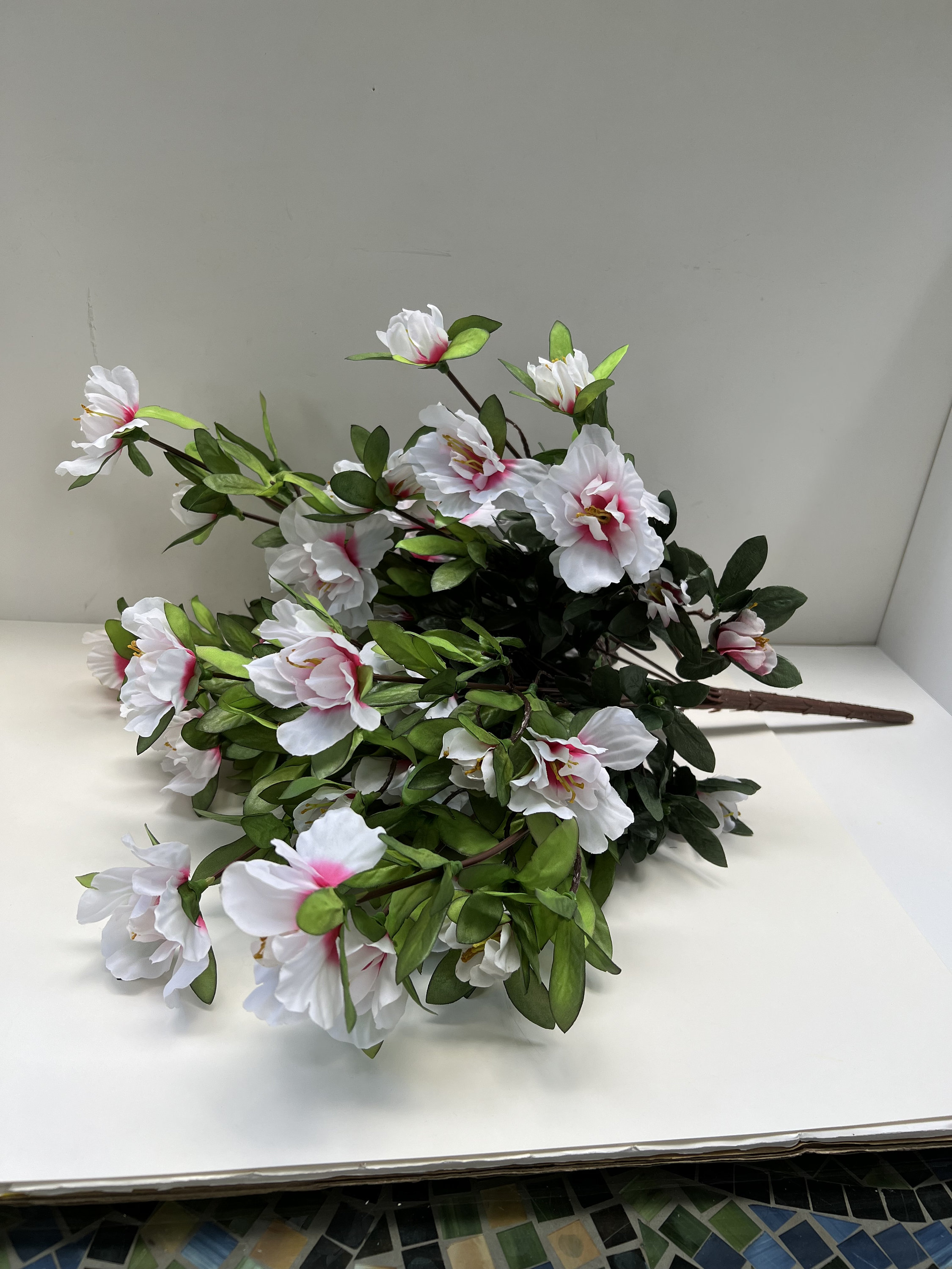 Image of Northern lights azalea in a bouquet, with other flowers and greenery