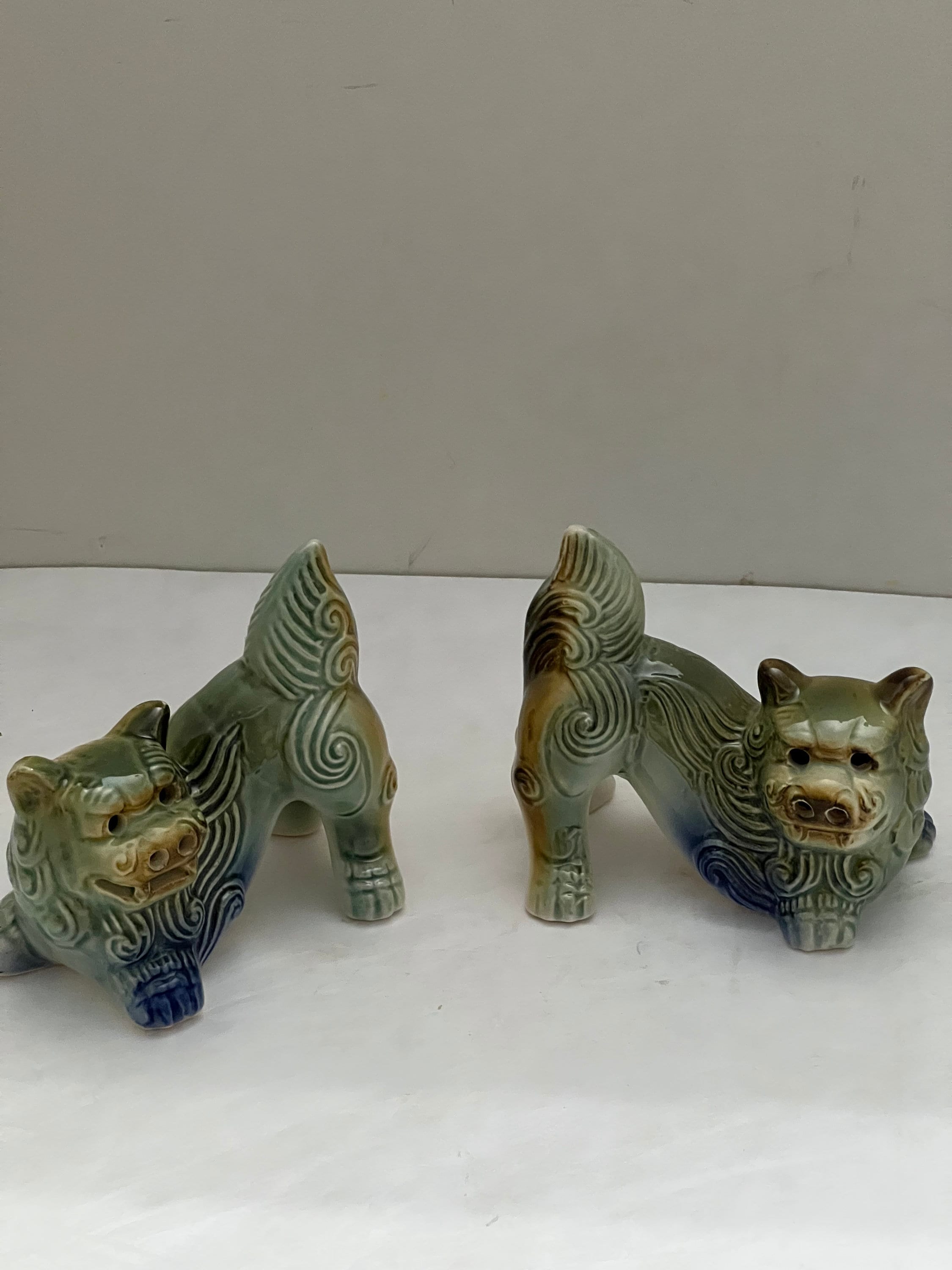 Vintage Dime Store Ceramic Northern Foo Lions Set of 2. - Etsy