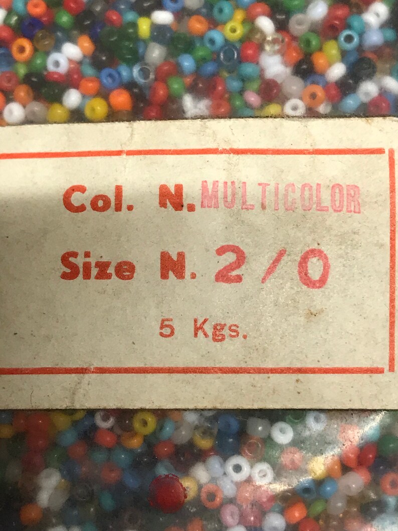 Vintage Venetian glass seed (sead) bead jumbo wholesale lots 10 ounces approx. 248 grams multi-colors image 4