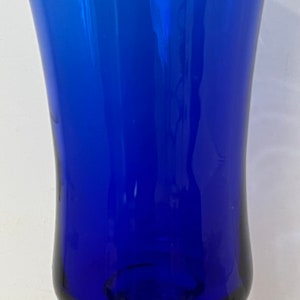 vintage balboa hand blown dime store cobalt blue glass vase Edward P. Paul & company