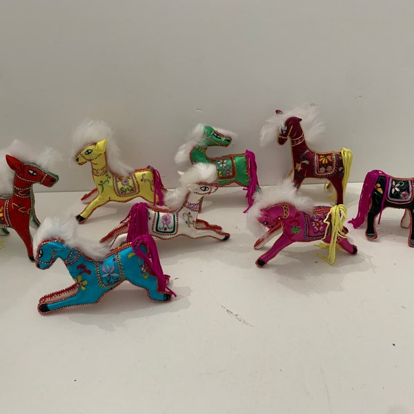 vintage dime store embroidered toy horse choose your color
