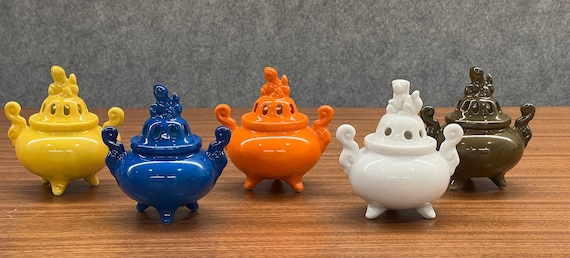 Vintage Ceramic Incense Burner: 1960s Hippie Decor, Made in Japan