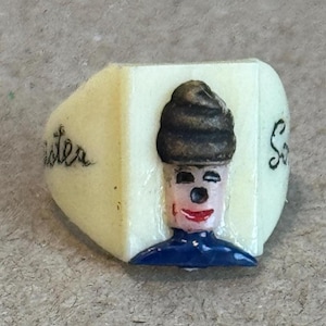 vintage promotional plastic Mr. Softee hand painted child's ring