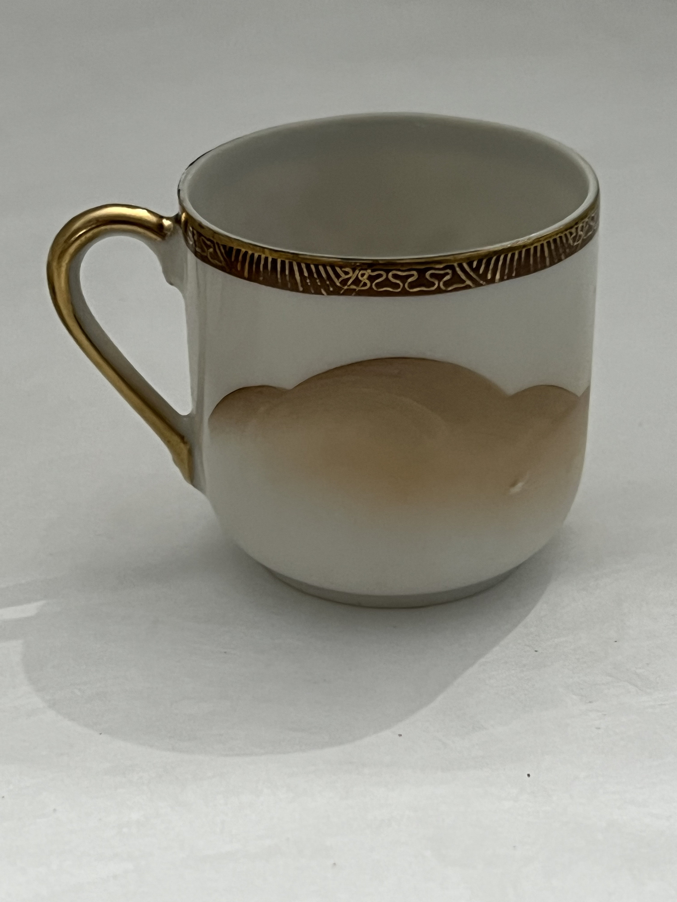 Vintage Dime Store Bone China Tea/espresso Cup Set of 4 With