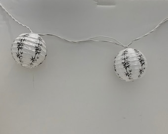 vintage dime store rice paper lantern string lights 2 styles to choose