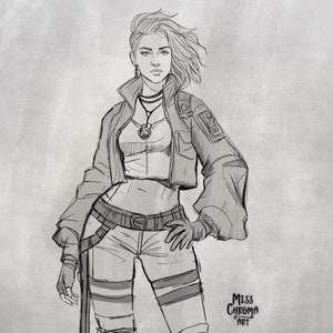Scketch commission, Dungeons & Dragons Custom drawing, full body, RPG ,Fantasy Character, DnD art, illustration, fan art