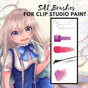 SAI brushes for Manga Studio 5/Clip Studio Paint + blender by[MissChroma]
