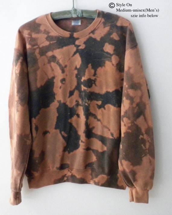 brown tie dye sweater