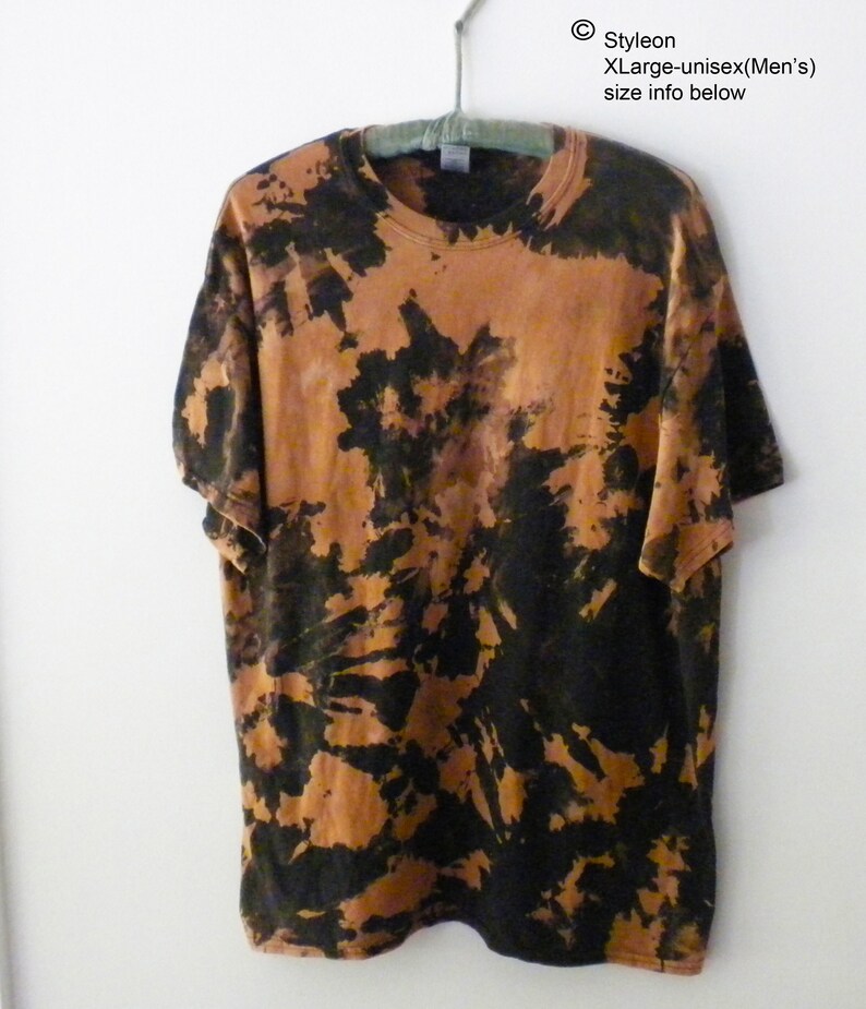 Black Tie Dye Shirt Acid Wash T-shirt Reverse Tie Dye Rave - Etsy