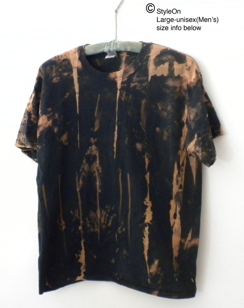 Tie dye Shirt Acid wash t-shirt Black Shirt Grunge Gildan | Etsy