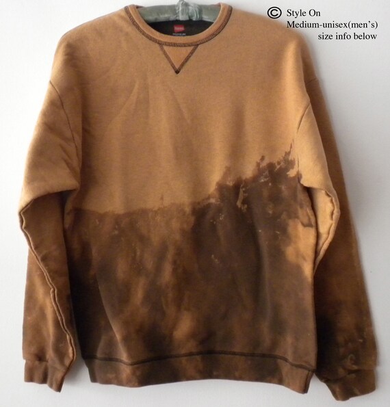 brown tie dye sweater