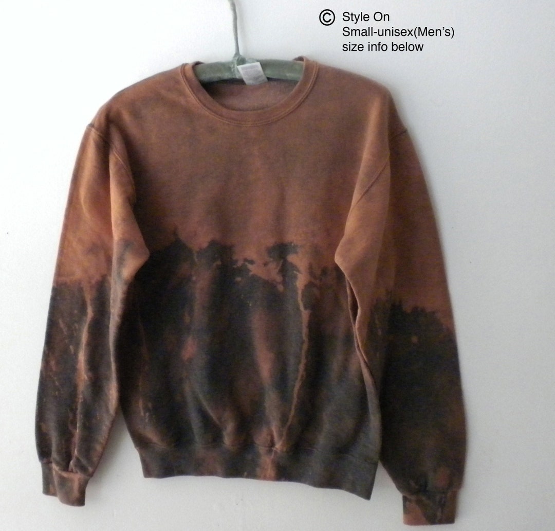 Acid Wash Sweatshirt Tie Dye Crewneck Sweatshirt Charcoal - Etsy