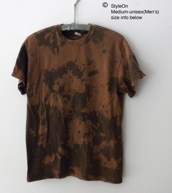 black and brown tie dye shirt