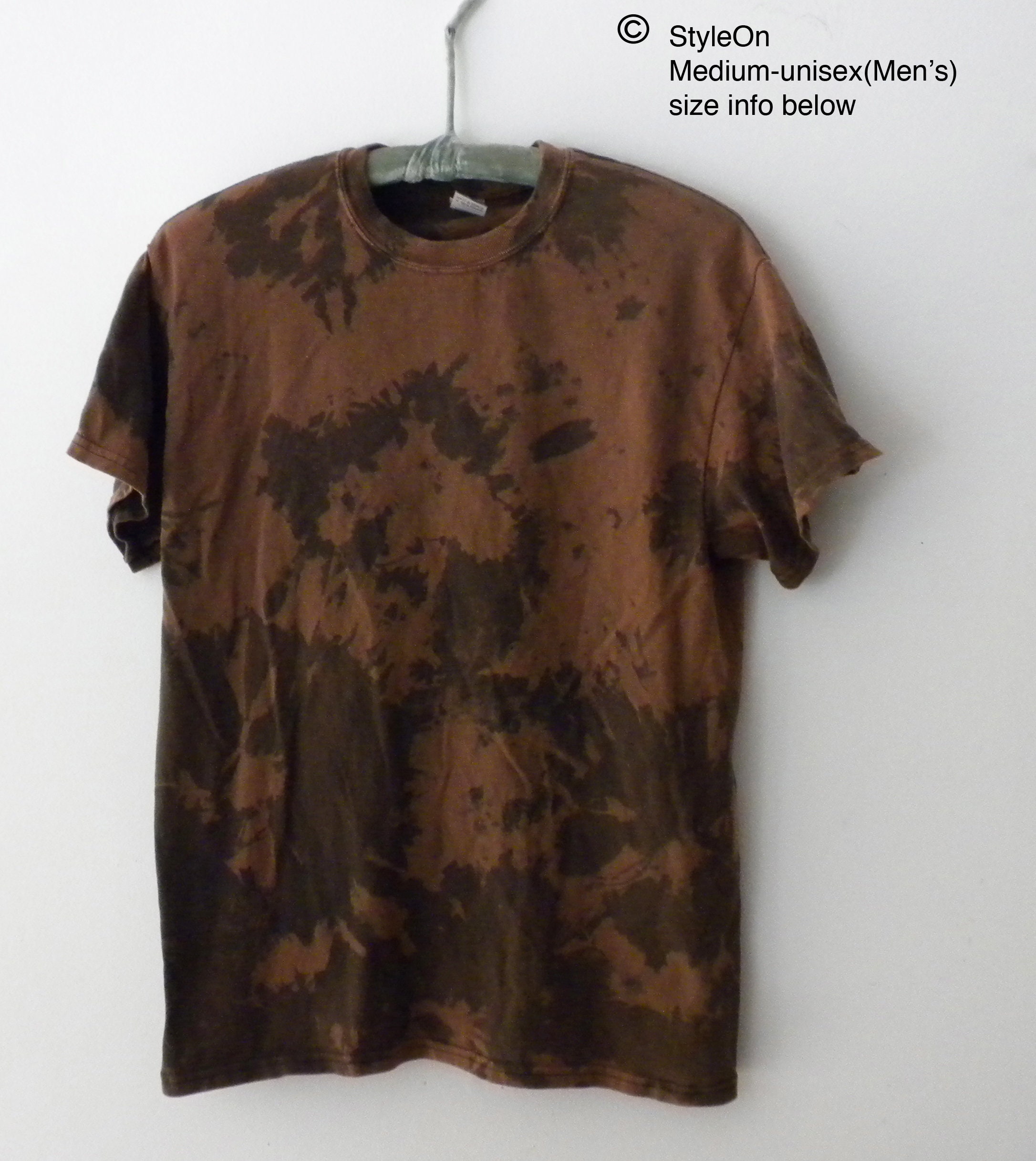 Tie dye T-Shirt Black Acid wash Shirt 