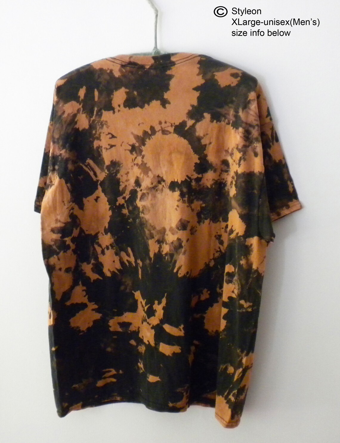 Black Tie Dye Shirt Acid Wash T-shirt Reverse Tie Dye Rave - Etsy