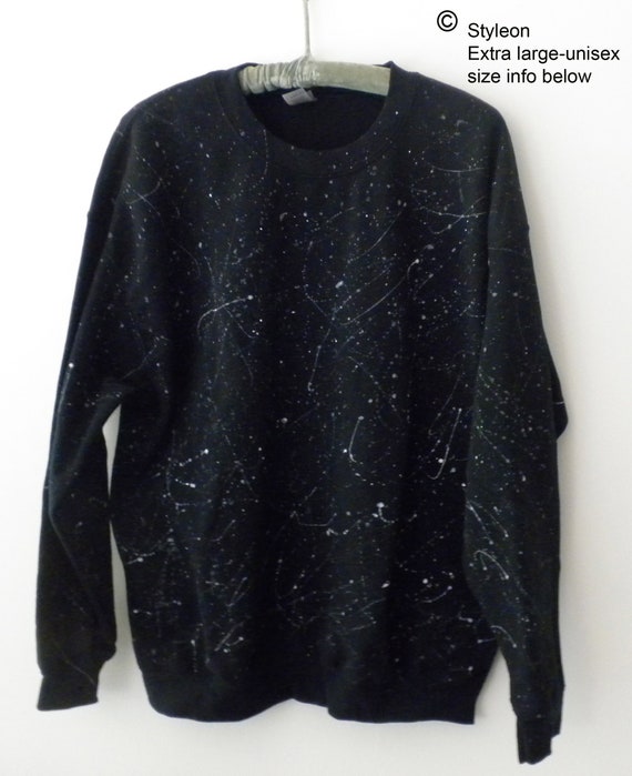 Black sweatshirt with white stars new arrivals