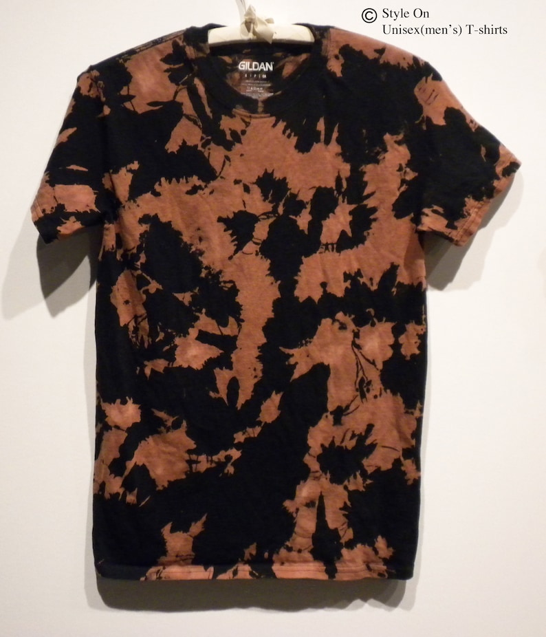 reverse tie dye black shirt