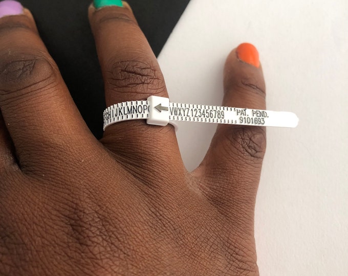 Ring Sizer Plastic Ring Gauge Adjustable Gauge Ring Sizing Etsy