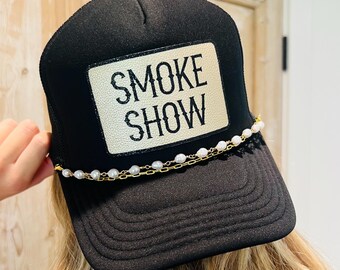 Custom Smoke Show Patch Trucker Hat|Country Trucker Hats| Country Music Hat| Gift for Wife Girlfriend| Cowgirl Hat| Concert