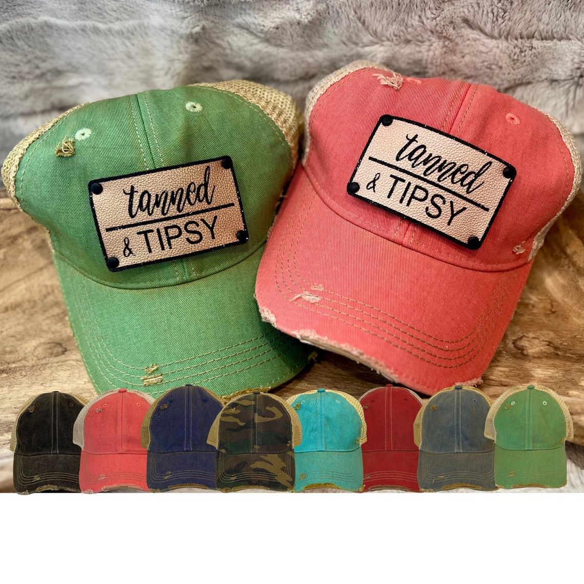 Tanned & Tipsy Vintage Hat main image 1