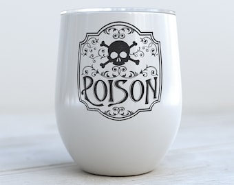 Poison Stainless Steel Wine Tumbler with Lid