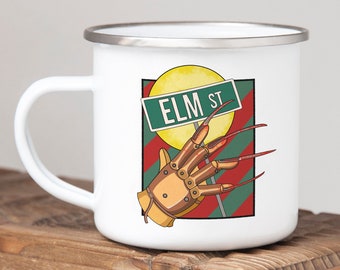 Nightmare on Elm Street Enamel Metal Camp Mug