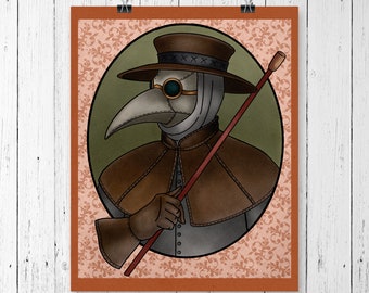 Plague Doctor Print 8" x 10"