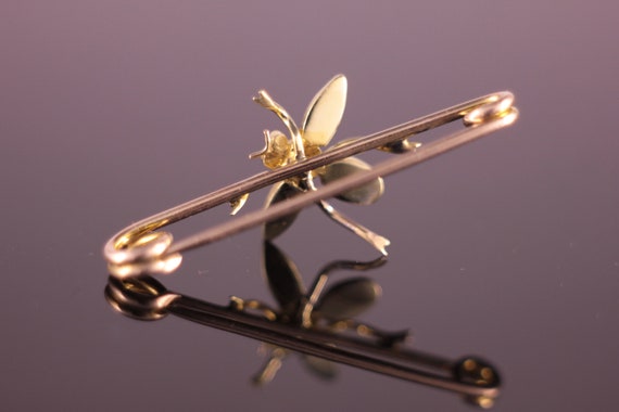 Antique Victorian Insect Fly Pin Brooch - image 10