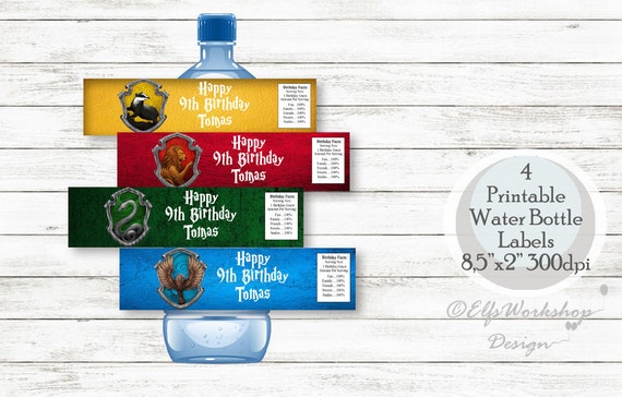 Harry Potter water bottle labels Printable labels Harry | Etsy