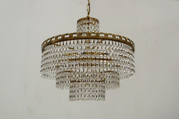 Round glass chandelier online