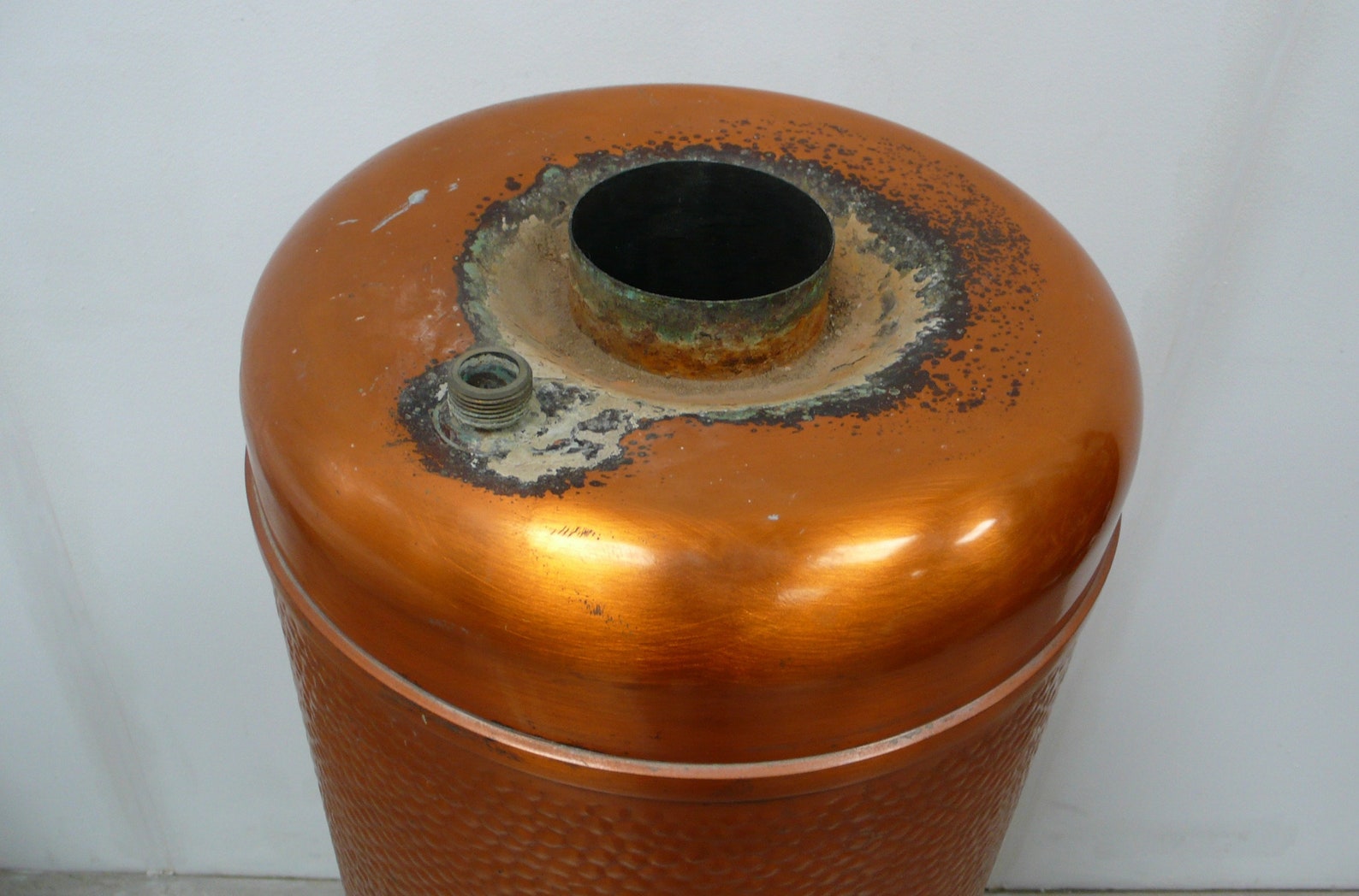 40s 50s Tall copper Hot Water Heater Tank Bathtub Heater Tank Etsy