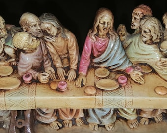 Handmade Antique Last Supper Jesus Figurine